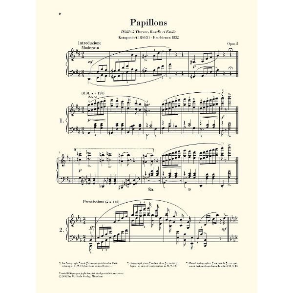 Henle Verlag Schumann Papillons