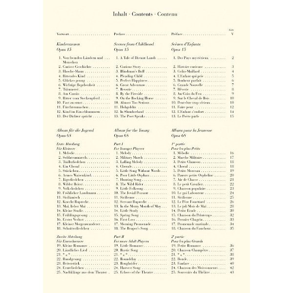Henle Verlag Schumann Kinderszenen/Album