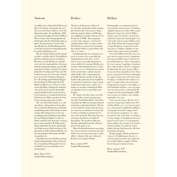 Henle Verlag Beethoven Violinsonate op.24