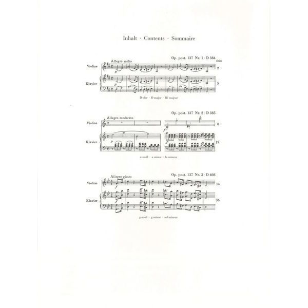 Henle Verlag Schubert Violinsonaten