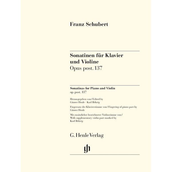 Henle Verlag Schubert Violinsonaten