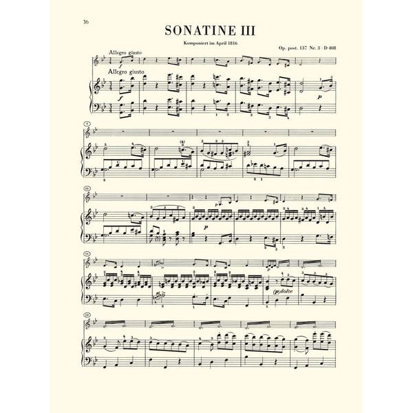 Henle Verlag Schubert Violinsonaten