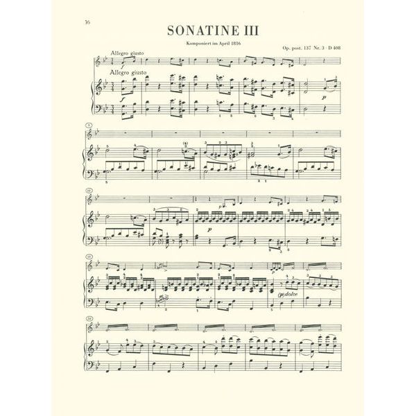 Henle Verlag Schubert Violinsonaten