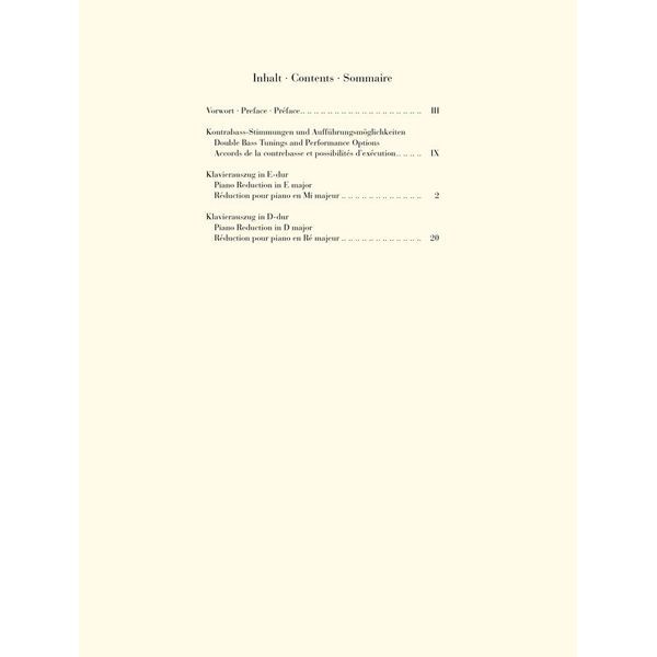 Henle Verlag Dittersdorf Kontrabasskonzert