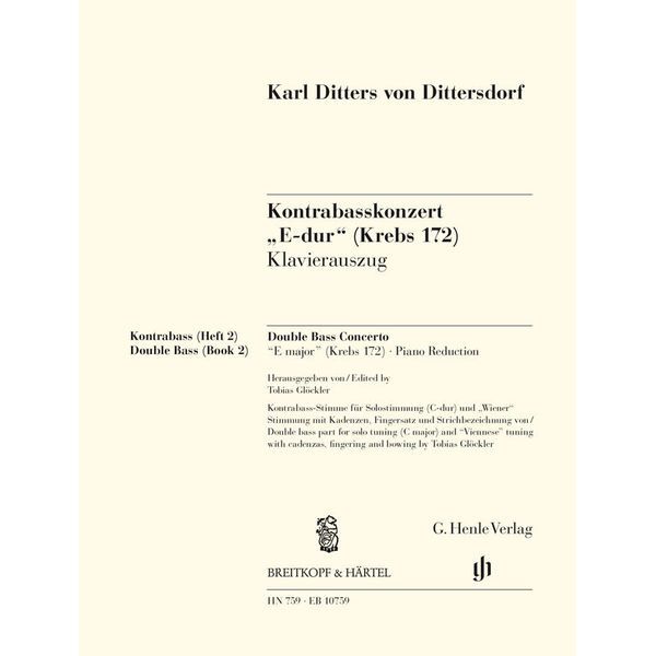 Henle Verlag Dittersdorf Kontrabasskonzert