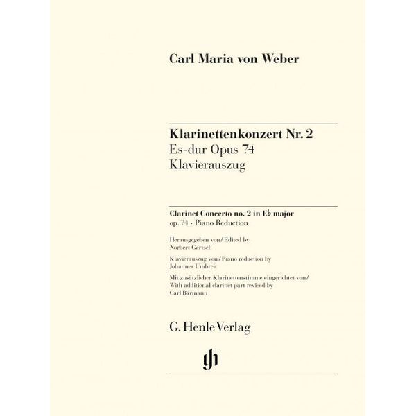 Henle Verlag Weber Clarinet Concerto No.2