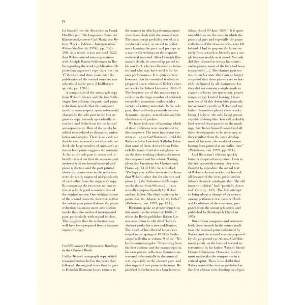 Henle Verlag Weber Clarinet Concerto No.2