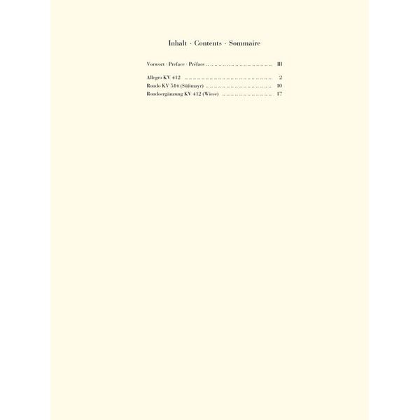 Henle Verlag Mozart Hornkonzert Nr. 1 D-Dur