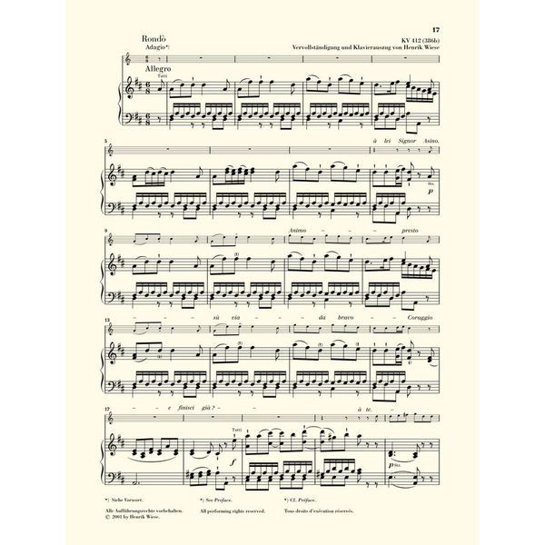 Henle Verlag Mozart Hornkonzert Nr. 1 D-Dur