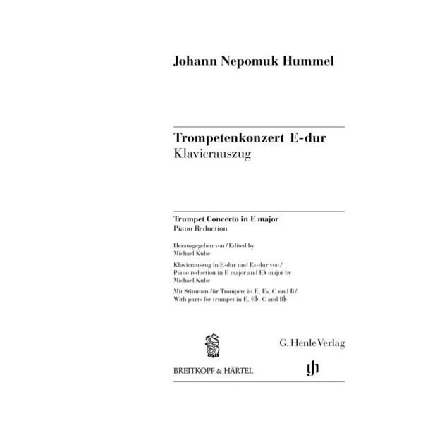 Henle Verlag Hummel Trompetenkonzert E-Dur