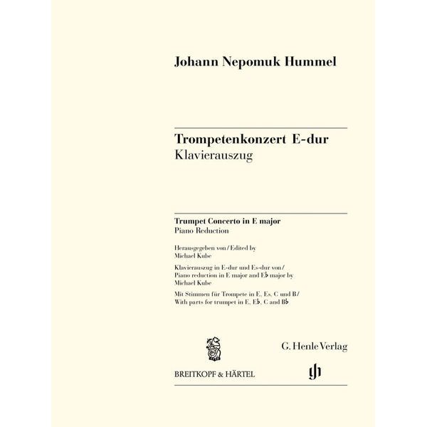 Henle Verlag Hummel Trompetenkonzert E-Dur