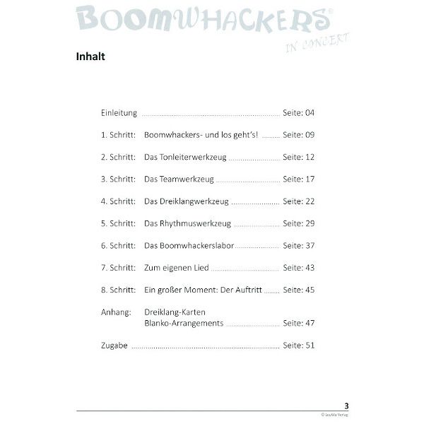 LeuWa-Verlag Boomwhackers in Concert