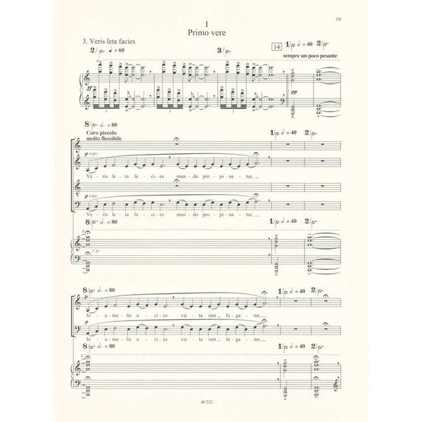 Schott Orff Carmina Burana Chor