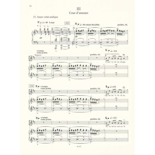 Schott Orff Carmina Burana Chor