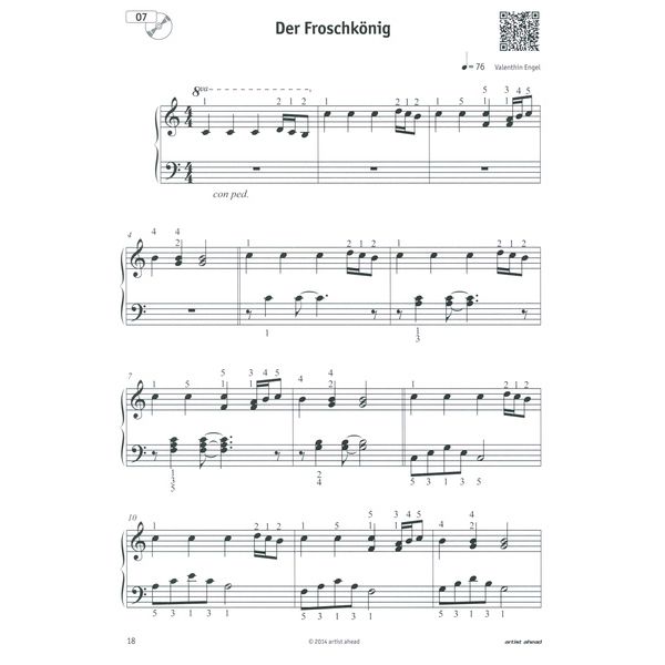 Artist Ahead Musikverlag Mein erstes Klavierbüchlein