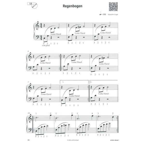 Artist Ahead Musikverlag Mein erstes Klavierbüchlein