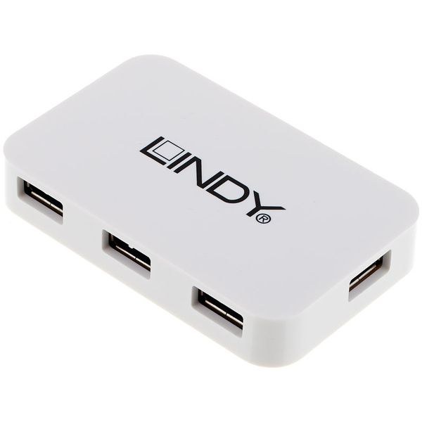 DISC Lindy USB 2.0 Smart 4 Port Hub 4 x USB Type A Ports
