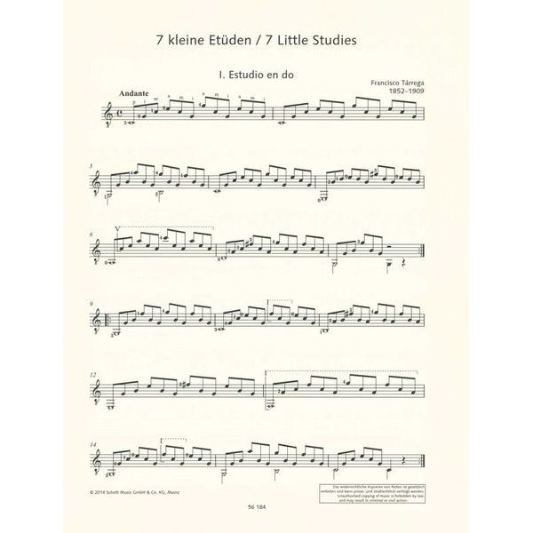 Schott Tárrega For Guitar