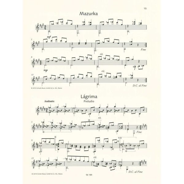 Schott Tárrega For Guitar
