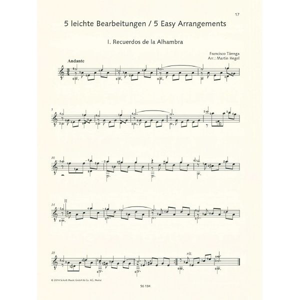 Schott Tárrega For Guitar