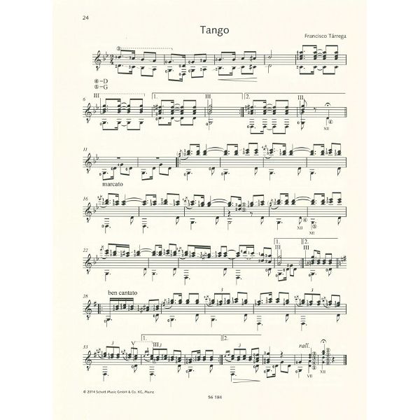 Schott Tárrega For Guitar