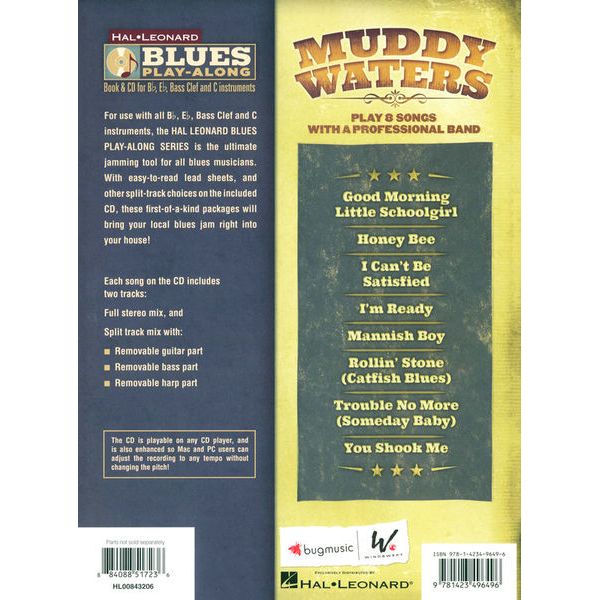 Hal Leonard Blues Play-Along Muddy Waters