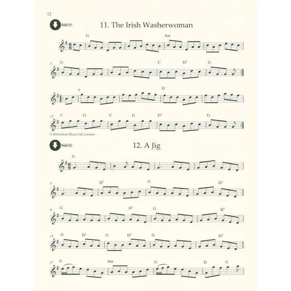 Schott Irish Folk Tunes Recorder