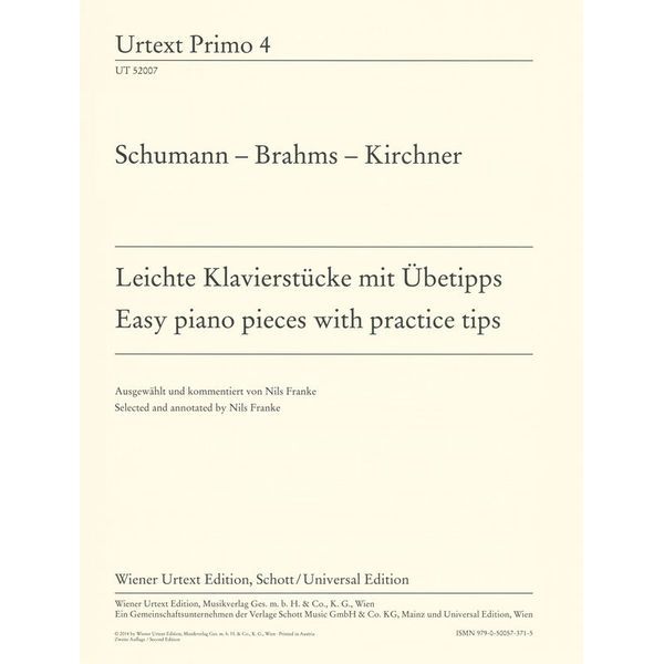 Wiener Urtext Edition Schumann – Brahms – Kirchner