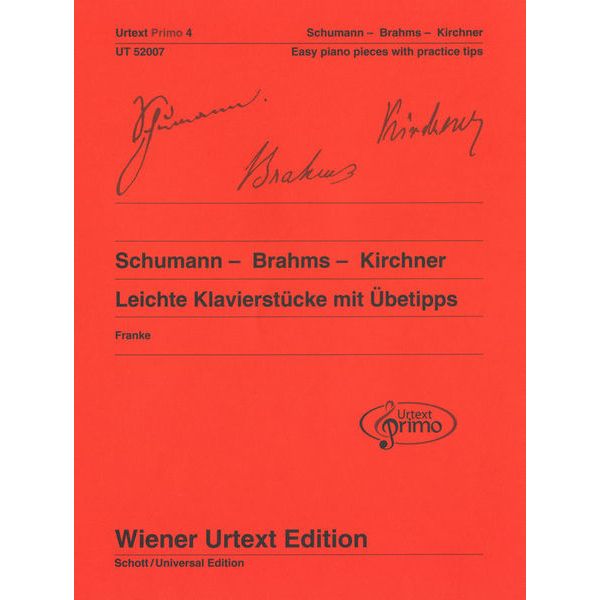 Wiener Urtext Edition Schumann – Brahms – Kirchner