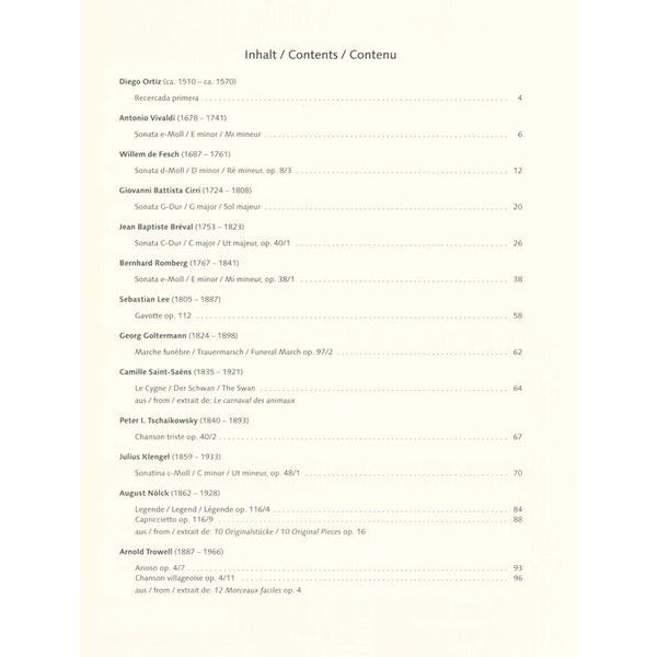 Schott Best Of Cello Classics
