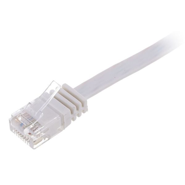 Lindy Cat6 Flach-Cable 5m White