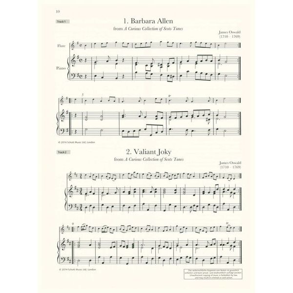 Schott Baroque Flute Anthology 1