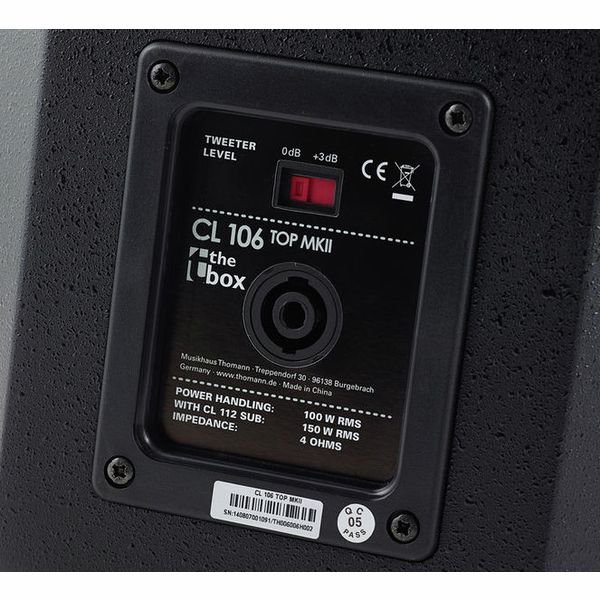 the box CL 106/112MKII Power Bundle