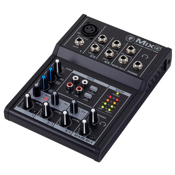  Mackie Mix Series, 5-Channel Compact Mixer with Studio-Level  Audio Quality (Mix5) : Musical Instruments