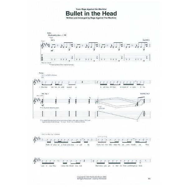 Hal Leonard Rage Against The Machine