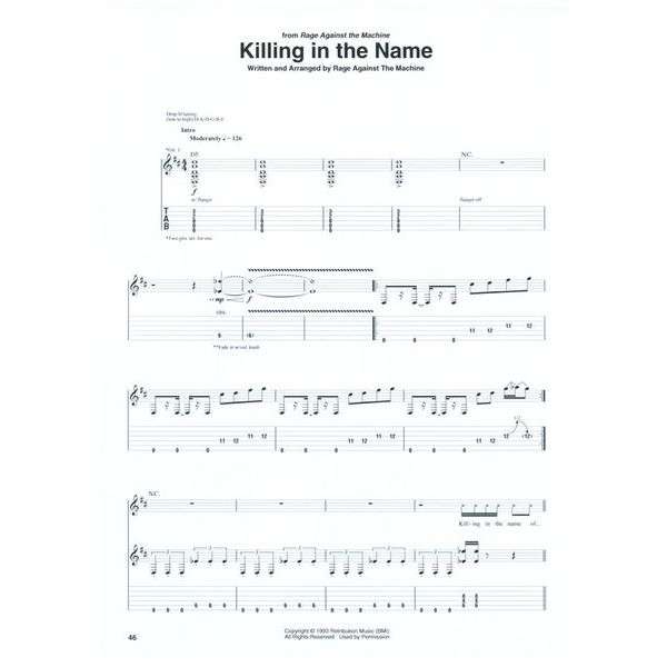 Hal Leonard Rage Against The Machine