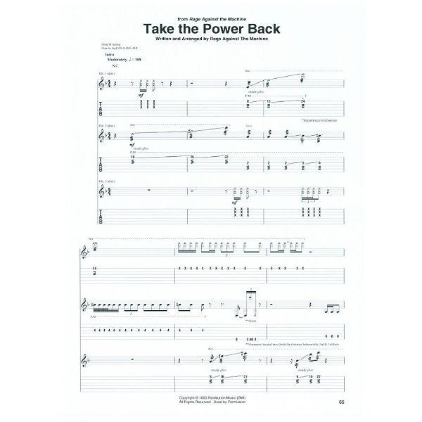 Hal Leonard Rage Against The Machine