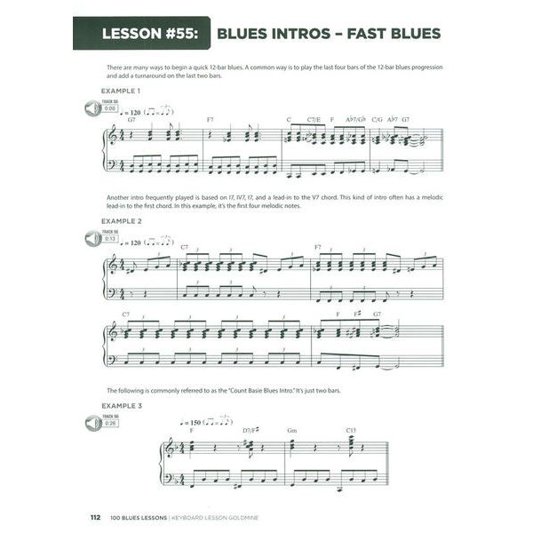 Hal Leonard Keyboard Lesson: 100 Blues