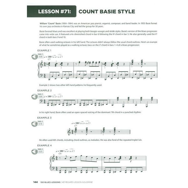 Hal Leonard Keyboard Lesson: 100 Blues