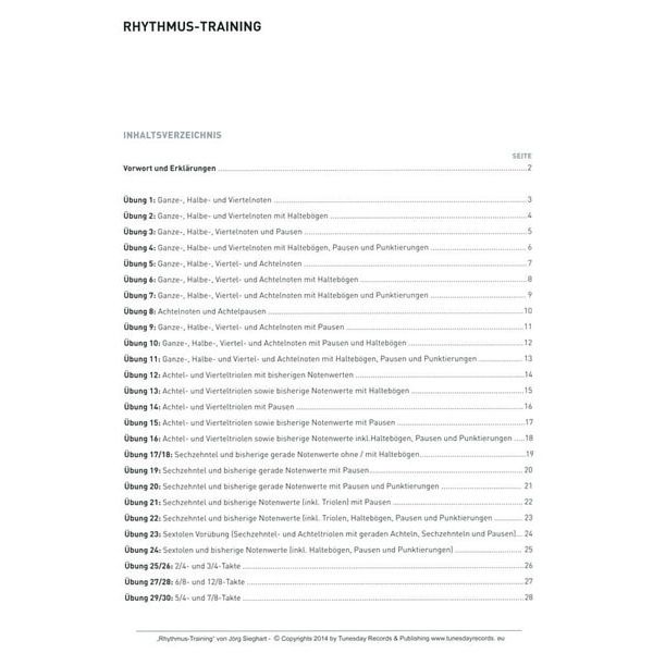 Tunesday Records Rhythmus-Training