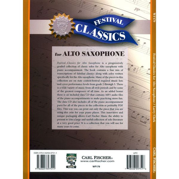 Carl Fischer Festival Classics Alto Sax