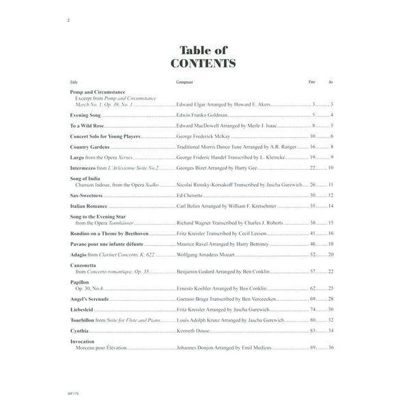 Carl Fischer Festival Classics Alto Sax