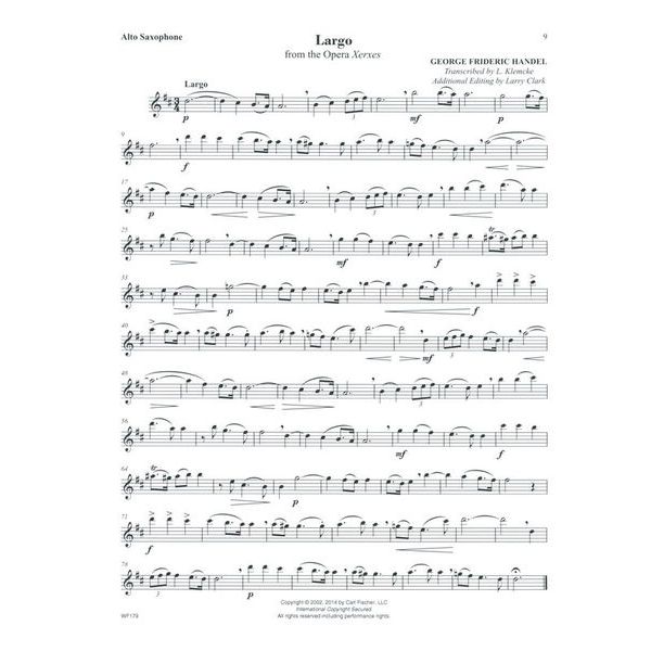 Carl Fischer Festival Classics Alto Sax