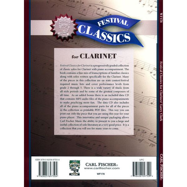 Carl Fischer Festival Classics Clarinet
