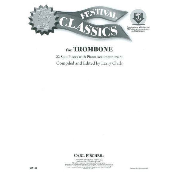 Carl Fischer Festival Classics Trombone