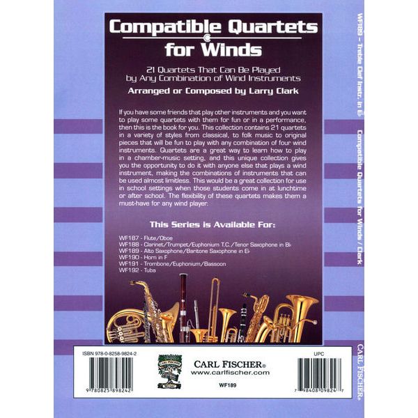 Carl Fischer Compatible Quartets Altsax