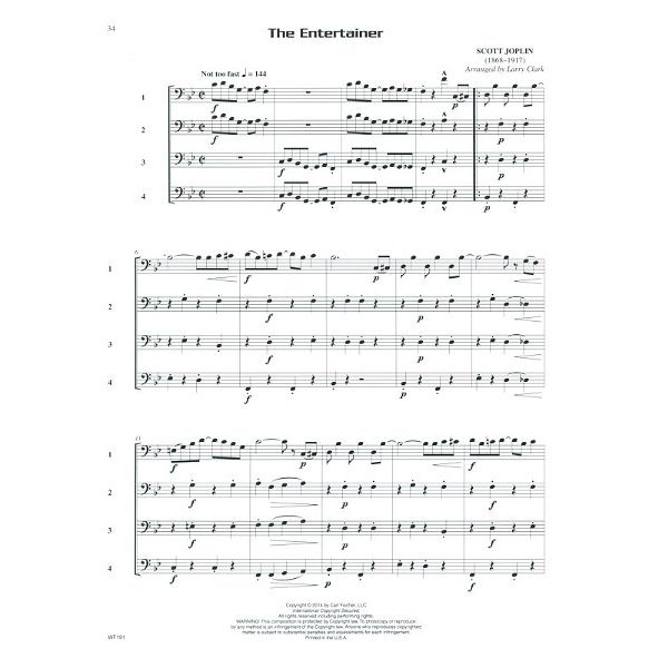 Carl Fischer Compatible Quartets Trombone