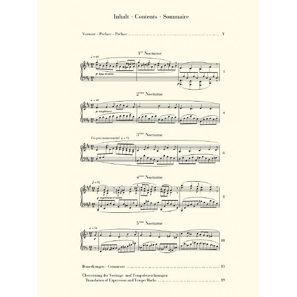 Henle Verlag Satie Nocturnes
