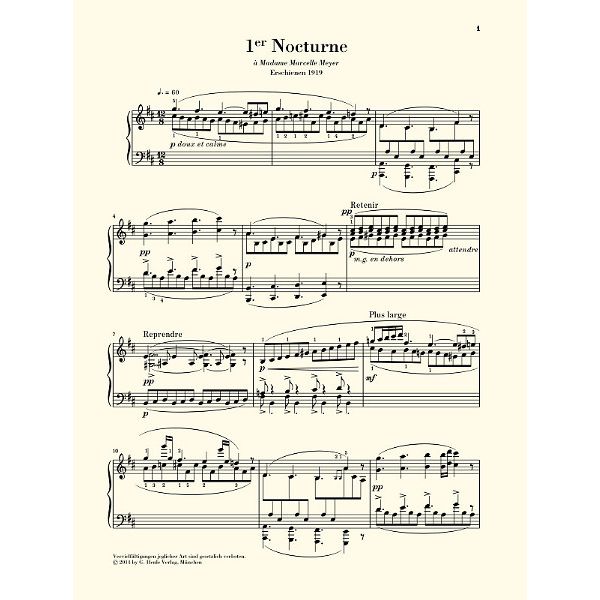 Henle Verlag Satie Nocturnes