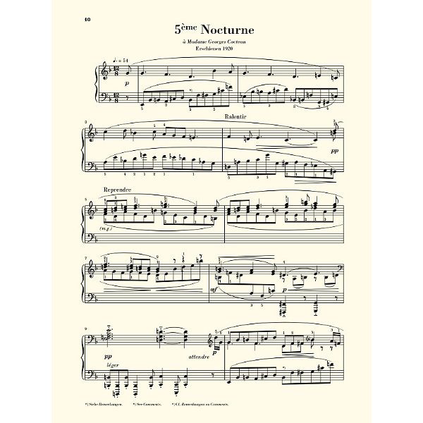 Henle Verlag Satie Nocturnes